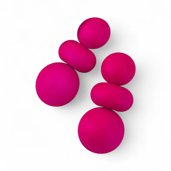 Triple Luxe Ball Earrings