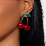 Sweet Cherry Drop Earrings