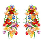 Gardenia Floral Earrings