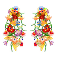 Gardenia Floral Earrings