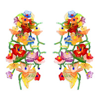 Gardenia Floral Earrings