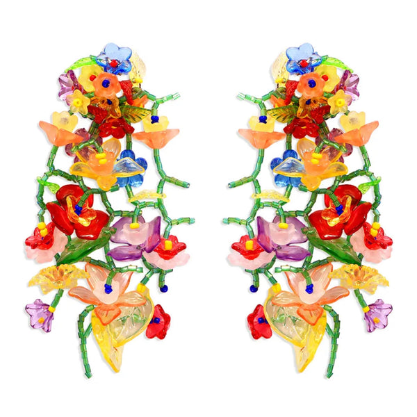 Gardenia Floral Earrings