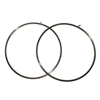 Round The Way Stud Hoop Earrings