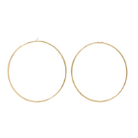 Round The Way Stud Hoop Earrings