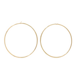 Round The Way Stud Hoop Earrings